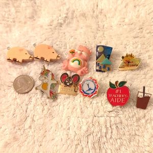 Lot of Enamel Pins and Magnets